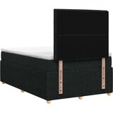  LED okvir za krevet s madracem Crna 120 x 200 cm Tkanina | shoptok.hr
