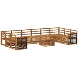 vidaXL Zunanja garnitura za sedenje 8 pcs Naravna Masiven les akacije, (5000281963) | Shoptok.si