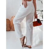 DStreet Spodnie damskie casualowe wide leg BOHO DAY białe | Shoptok.si