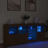 vidaXL Komoda s LED svjetlima smeđa boja hrasta 164 x 37x 67 cm | shoptok.hr