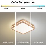 Brilagi LED Plafonsko svetlo MOLINA SQUARE LED/32W/230V 3000/4000/6000K hrast 30x30 cm | Eponuda.com