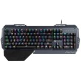 MeeTion MK20GR mehanicka metalna rgb tastatura, siva Cene