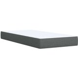 vidaXL Krevet s oprugama i madracem tamnosivi 90x200 cm od tkanine | shoptok.hr