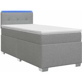  s box springom, madracem i LED-om Svjetlosiva Jjedan | shoptok.hr