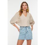 Trendyol Stone Balloon Sleeve Shirt Cijene