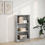  Regal za knjige boja betona 60x24x109 cm konstruirano drvo | shoptok.hr