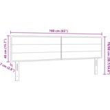  LED vzglavje s črtasto zasnovo temno rjavo 160 cm tkanina, (22080645) | Shoptok.si