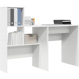  Stol s policom Bijelo 131,5 x 50 x 106,5 cm Konstruirano drvo | shoptok.hr