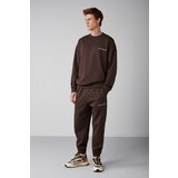 GRIMELANGE Sweatsuit - Brown - Relaxed fit Cene