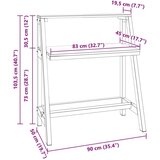  Stol Smeđa 90 x 50 x 103 cm Čvrsto drvo iz reciklaže | shoptok.hr