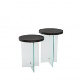 Hanah home set stolova serenity 2 anthracite transparent | ePonuda.com
