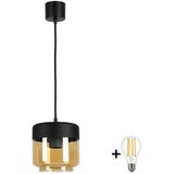 Brilagi LED luster na sajli R GLASS 1xE27/60W/230V Ø 14 cm crna/zadimljeno-bež | Eponuda.com