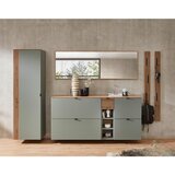 Voleo viseča omara za čevlje žajbljevo zelena, hrast artisan | Shoptok.si