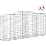  Lučne gabionske košare 7 kom 300x50x140/160cm pocinčano željezo | shoptok.hr