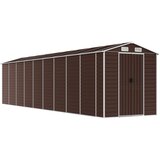  Vrtno spremište smeđe 191 x 810 x 198 cm od pocinčanog čelika | shoptok.hr
