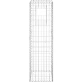 vidaXL gabionska stupna košara 40 x 40 x 140 cm željezna | shoptok.hr