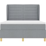  Box Spring Postelja z Vzmetnico Svetlo Siva 140x190 cm Tkanina, (22051058) | Shoptok.si