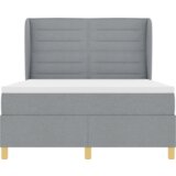  Okvir za krevet s madracem svijetlosiv 140x190 cm tkanina | shoptok.hr