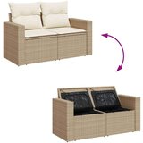  8-dijelni set vrtnih sofa od poliratana s jastucima bež | shoptok.hr