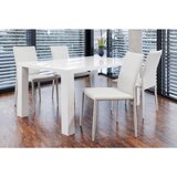 MID.YOU JEDILNA MIZA, bela, visoki sijaj | Shoptok.si