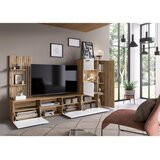 CARRYHOME DNEVNI REGAL, bela, barve hrasta | Shoptok.si