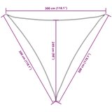  Jedro za zaštitu od sunca od tkanine trokutasto 3x3x3 m bijelo | shoptok.hr