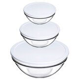 PASABAHCE ČINIJA CHEF S SA BELIM POKLOPCEM 14/17/20CM SET 3/1 | ePonuda.com