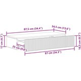 Stolna montirana na zid Staro drvo 87 5 x 34 5 x 17 cm | shoptok.hr