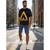DStreet T-shirt męski z nadrukiem czarny | Shoptok.si