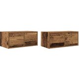 vidaXL TV omarica 2 kosa starinski les 60x31x25,5 cm inženirski les | Shoptok.si