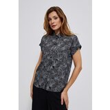 Marisse Viscose Shirt With Plant Print L-Ko-3746 Black | Shoptok.si