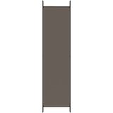Sobna pregrada s 4 panela antracit 200 x 220 cm od tkanine | shoptok.hr
