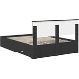  Krevetna konstrukcija Crna 140 x 190 cm Konstruirano drvo | shoptok.hr