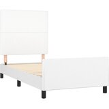  Okvir za krevet s uzglavljem bijeli 80 x 200 cm od umjetne kože | shoptok.hr