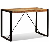  Blagovaonski stol od masivnog obnovljenog drva 120 cm - Crna 120 x 60 x 76 cm 1 masivno obnovljeno drvo | shoptok.hr