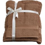 Foutastic Rjavi frotirni bombažni komplet brisač 2 ks – | Shoptok.si