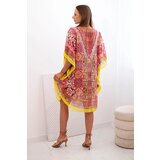 Kesi Włoski Women's beach poncho with V-neckline pink | shoptok.hr