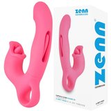 Zenn Vibrator Flapping & Licking Pleasure Toy Pink | Shoptok.si
