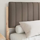  Krevetni okvir s tapiciranim uzglavljem Sivo-smeđa 135 x 190 cm | shoptok.hr