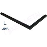 Kerametal Gredica za tuš kabinu LEVA 100x80 Crna 6x5cm | Eponuda.com