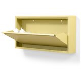 Spinder Design Svetlo rumena jeklena preklopna/stenska omarica za čevlje 75x37,5x12,5 cm Billy – | Shoptok.si