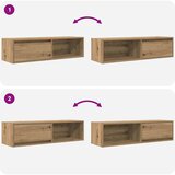 vidaXL TV ormarići 2 kom artisan hrast 100x31x25,5cm konstruirano drvo | shoptok.hr