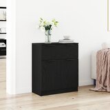 vidaXL Črna hrastova omarica 60x30x70 cm iz inženirskega lesa, (22013955) | Shoptok.si