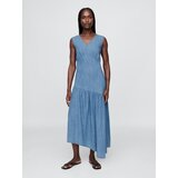 GAP Asymmetric denim midi dress - Women's | shoptok.hr
