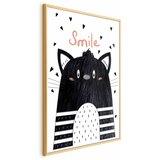  Plakat - Smile 29.7x42 Zlatni okvir | shoptok.hr