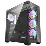 Darkflash DS900 kućište + 7 ARGB ventilatora, crno, bez napajanja | shoptok.hr