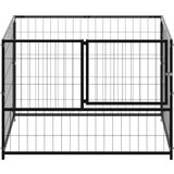 vidaXL kavez za pse crni 100 x 100 x 70 cm čelični | shoptok.hr