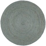 vidaXL Preproga iz jute okrogla ročno delo 180 cm olivno zelena, (20668845) | Shoptok.si