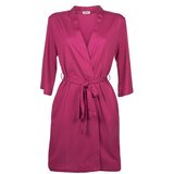 Dagi Women's Fuchsia Cotton Modal Dressing Gown | shoptok.hr