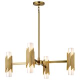Elstead MARVELE8-AB-OPAL - Luster na štangi MARVELE 8xE14/40W/230V zlatni | Eponuda.com
